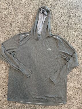 The North Face Grey Men’s Hooded Athletic Pullover